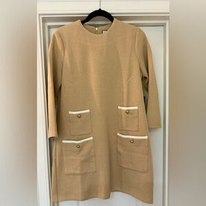 NWT Tuckernuck Francoise mod mini dress in Croissant, Size Medium